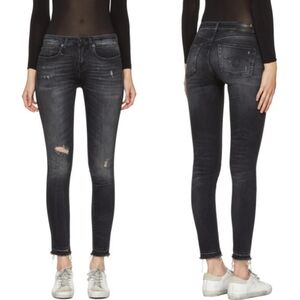 R13 Black Alison Crop Jeans